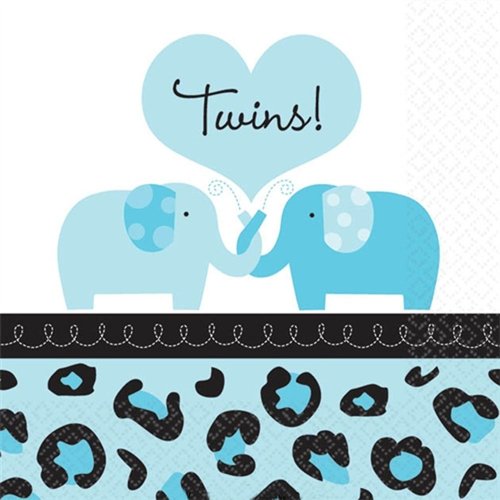 "Twins" Sweet Safari Beverage Napkins