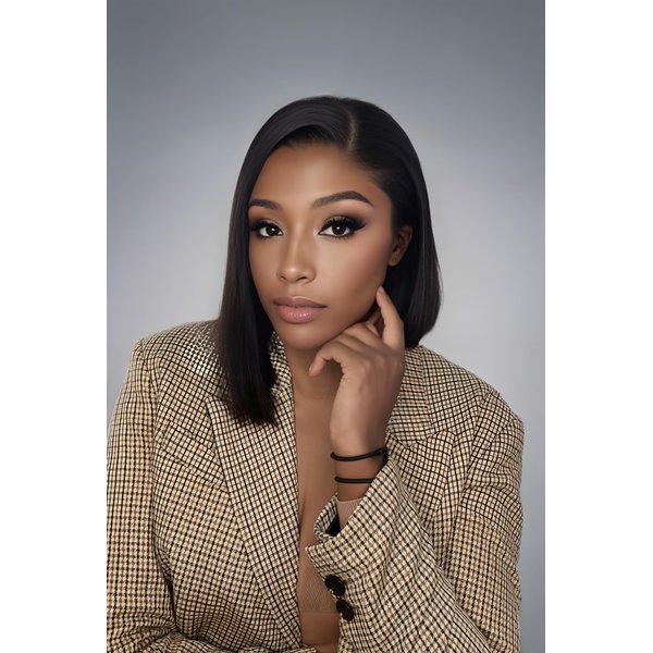 Short Bob Wig Human Hair 180% Density Glueless Pre Plucked with Baby Hair Glueless Human Hair Wigs for women 13x4 HD Lace Frontal Bob Wigs Human Hair Natural Black 10 Inch