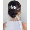 Beusoulover Wedding Hair Comb Clip, Wedding Hair Accessories for Brides, Crystal Bridal Hair Accessories Headpieces for Women, Girl, Party, Prom, (Style D)