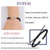 KUIYAI Hairstylist Gift Hairdresser Gift You are Braver Stronger Smarter Than You Think Bracelet Future Hairdresser Gift Hair Dryer Jewelry (HairDryerBrace-blk)