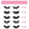 25MM Mink Eyelashes Wholesale Ninglash 30 Pack False Eyelashes, Dramatic Real Mink EyeLashes, Thick HandMade Full Strip Lashes, Crueltyl Free Fluffy Lash, 3D Mink Lashes Bulk …