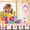 PushGoGo Kids Silicone Building Blocks, Age3+, 36PCS, Puzzle Senses, Stimulate Creativity, Imagination, Montessori Stacking Rocks Toys