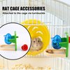 Rat Enrichment Toys, Rat Foraging Toys for Pet Rats Interactive Foraging Toys Intelligence Growth Rat Cage Puzzle Toy Treat Dispensing Slow Feeder for Rat Bird Parakeet Cockatiel Conure Rodent (Arch)