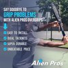 ALIEN PROS Tennis Racket Grip Tape (6 Grips) - Precut and Dry Feel Tennis Grip - Tennis Overgrip Grip Tape Tennis Racket - Wrap Your Racquet for High Performance (6 Grips, Purple)