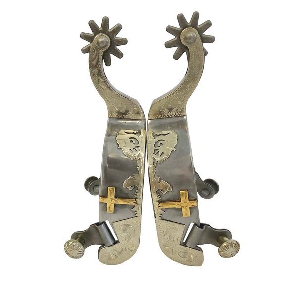 AJ Tack Sweet Iron Praying Cowboy Spurs - Mens