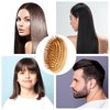 Bamboo Hair Brush for Hair Growth, Natural Bamboo Bristles Detangling Hairbrush Wood Scalp Massager Brush Portable Travel Scalp Massage Brush Wooden Air Cushion Hair Brush for Women