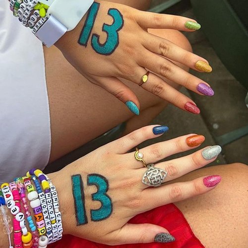 38 Pcs Hand Tattoos 13 Temporary Tattoo, Lucky Number 13 Temporary Tattoo, 13 Tattoo, Hand Tattoo, Temporary Tattoos, Party, Concert Accessories for Christmas Gifts