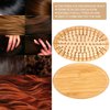 Wooden Massage Comb, Oval Wood Bristle Hair Brush Without Handle Mini Wood Bristle Hair Brush Brush Wooden Scalp Massager Hair Comb for All Hair Types Improve, Prevent