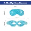 USA Merchant - 2PCs Cold & Hot Eye Therapy Mask, Cooling Eye Mask for Dry Eyes, Headaches, Eye Stress, Dark Cicles, Reusable Cold Compress and Refresh (2 PK Eye Mask)