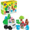 Mega BLOKS Fisher-Price Toddler Building Blocks, Green Town Sort & Recycle Squad with 15 Pieces, 2 Figures, Toy Gift Ideas for Kids
