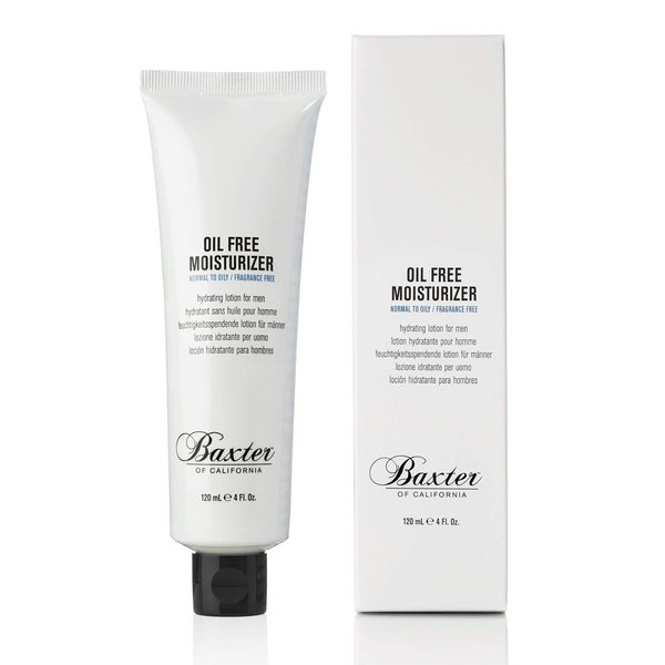 Baxter of California Oil Free Face Moisturizer for Men | Lightweight | Fragrance Free | All Skin Types | 4 Fl Oz