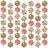 12 Pack Christmas Theme Party Decorations Christmas Candy Hanging Swirl Peppermint Candy Paper Cutouts Party Ceiling for Christmas Candy Gingerbread Man Home Ceiling Decoration supplies Favors