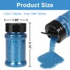 PIXGLITTER 4 Colors Fine Glitter Powder, Craft Glitter Powder Shake Jar for Resin Jewelry Art Crafts Making, Cosmetic Glitter for Nail Body Hair 1.5oz/Bottle (All Blue Set)