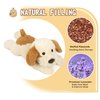 Cuckool Puppy Stuffed Animals, Microwavable Stuffed Animals Heating Pad for Cramps, Pain Stress Relief, Heatable & Coolable Lavender Scented Dog Plush Toys for Anxiety, Women & Kids Bedtime