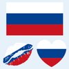 Russia Flag Tattoos, 30 Sheets Russia Flag Temporary Face Tattoos Stickers, 90 Pcs Waterproof Sweat National Flag Removable Fake Tattoos