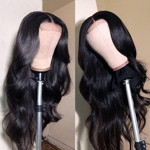 Siji Mei Body Wave Lace Front Wigs Human Hair for Black Women 4x4 Lace Closure Wigs Human Hair Pre Plucked 180% Density Brazilian Glueless Wigs Human Hair 30 Inch