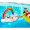 Vickea Inflatable Rainbow Cloud Drink Holder, Pool Float Party Accessories for Water Fun