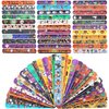 120 Pcs Friendship Bracelets Halloween Slap Bracelets Party Favors for Kids - 60 Different Design Bracelets Halloween Party Supplies and Decorations Snap Bracelets with Halloween Classies Pattern