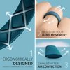 Egnaro Inner Arc Ergonomic Breathable Design, Silicone Rings for Women with Half Sizes, Women's Silicone Wedding Band, 6mm Wide - 2mm Thick