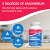 Triple Magnesium Complex 400 mg - 90 Vegan Capsules - Magnesium Chelate, Citrate, and Malate - Clinical Magnesium Supplement for Optimal Muscle, Nerve, and Bone Health