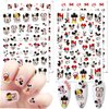 3D Cartoon Nail Stickers Cute Nail Decals Kawaii Designer Nail Stikers Self-Adhesive Design Acrylic Nail Art Supplies for Women Girls Kids Holiday Party Manicure Tips (4sheets 320+Decals)