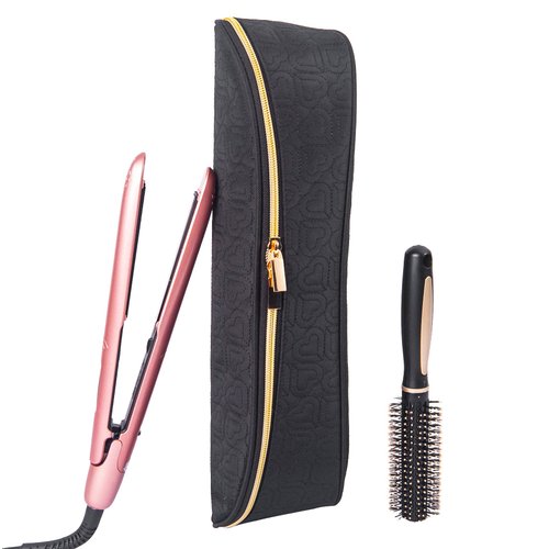 Big Capacity Fashion Professional Heatproof Portable Flat Iron Hair Straighteners Storage Case Heat Resistant Curling Pouch Carry Holder Bag for Hot Hair Styling Tools