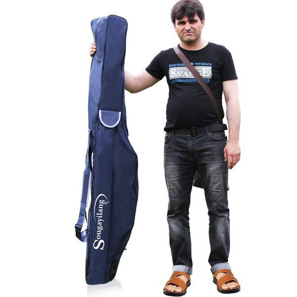 Sougayilang Soft Fishing Rod Case Carrier Bag Fishing Case Organizer-170cm/67in