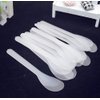 Ericotry 50 PCS 5 Inch Plastic Cosmetic Spatula Transparent Professional Makeup Tools Facial Cream Mask Spatula Spoon for Makeup DIY Mixing and Sampling