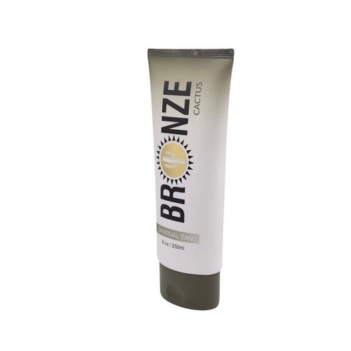 Bronze Cactus Sunless Hydrating Gradual Tanner - Plum-Scented Moisturizing Lotion for Natural-Looking Tan - Buildable Color - Hydrates & Glows Skin - 8oz