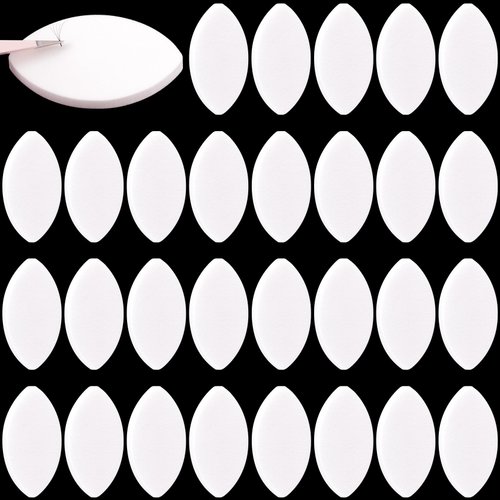 OIIKI 30Pcs Eye Shaped Practice Sponge, 7mm Lash Exercise Sponge, Practice Sponges, Lash Map Sponge for Beginners Makeup Eyelash Lash Extensions Supplies for Women