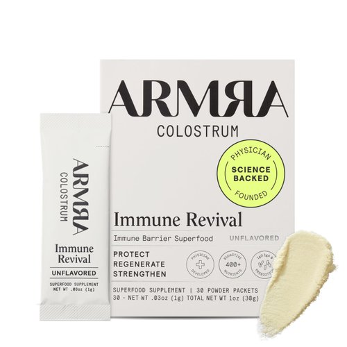ARMRA Colostrum™ Powder | Unflavored | Gut Health & Bloating | Skin & Hair | Immunity | Keto, Gluten & Fat-Free | 30 Servings