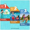 Swimways Soft Swimmies Toddler Floaties, Learn-to-Swim Inflatable Pool Floats & Arm Floaties, Swimming Pool Accessories for Kids Aged 3-5, Blue