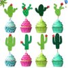 Cactus Party Decorations Fiesta Cactus Birthday Party Supplies Cactus Happy Birthday Party Banners Paper Lanterns Balloons Cake Toppers for Tropical Mexican Fiesta Party Decorations
