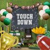 Teddyparty Football Balloon Arch Garland, White Sand Green and Brown Balloon Garland Kit Sports Balloons Boys First Down Football Birthday Party Decoration