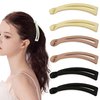 6 Pack Small Banana Hair Clips for Women Non Slip Ponytail Banana Clip for Thin Fine Hair