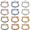 Anjulery 12 Pieces Cat Charms for Earrings, Bracelets, Pendants, Necklaces, Stitch Markers, Crafts, Animal Charms for Jewelry Making and Crafting (12Pcs Mix)