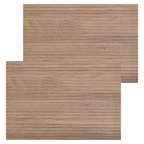 iLAND Dollhouse Flooring 17”x11” 2pcs, Miniature Dollhouse Accessories fit Dollhouse Furniture on 1:12 Scale and 1:6 sacle (Classic Walnut)