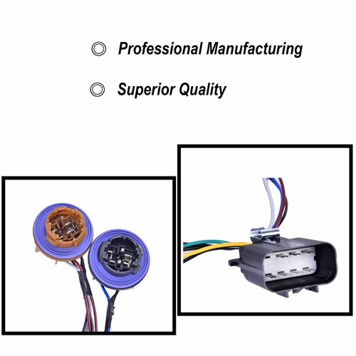 Headlight Wiring Harness Headlight Wire Harness Assembly Compatible with 2007-2014 Chevy Tahoe Suburban Avalanche GM SUV Replacement 15950809 15782377 Front Right or Left Lamp Socket Wire (1PCS)