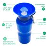 Springer Dog Water Bottle | Portable Travel Water Bottle Dispenser for Dogs - As Seen on Shark Tank | Patented, Leak-Proof Bottles Fill Bowl with Water - Ideal for Walking | BPA-Free 22oz Indigo