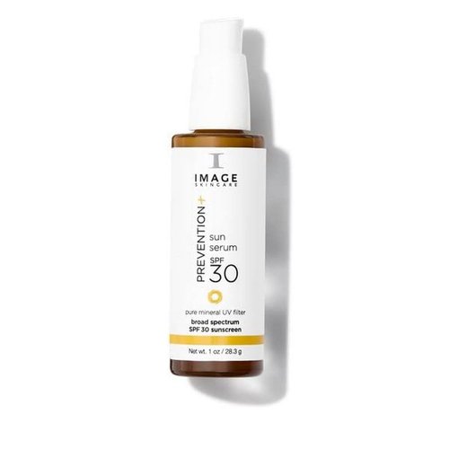 IMAGE Skincare, PREVENTION+ Sun Serum SPF 30 Mineral Sunscreen for Face, Non Comedogenic, Wear Under Makeup, Perfect Travel Size, 1.0 oz