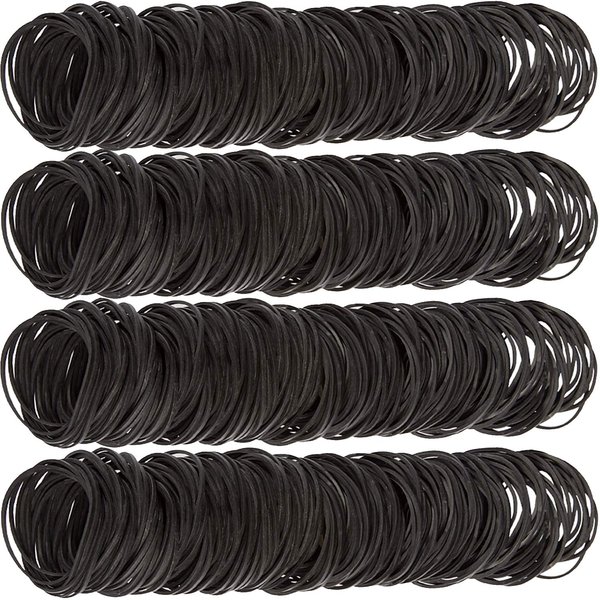 AMUU Rubber Bands black 500pcs #16 Small Rubber Band for Office money School Home size16 Elastic Band 38m m rubber bands