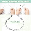 ELANE 10 Pcs Metal Hairbands for Men and Women, Curly Hair Headbands, Wire Headbands for Women, Long Hair Accessories