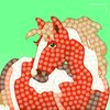 PlayMais Trendy Mosaic Horse Creative Craft kit for Girls and Boys from 6 Years | 3000 Pieces & 6 Mosaic templates with Horses | stimulates Creativity & Motor Skills | Natural Toy