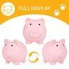 H&W Mini Piggy Bank, Plastic Coin Bank, Unbreakable Money Banks, Cute Piggy Banks for Kids, First Money Box, Best Birthday Gifts Home Decoration（Pink）