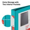 Staples Mini (5.5 x 8.5) View Binder 1" 3-Ring, Teal (26456-CC)