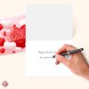 Happy Valentine’s Day Greeting Cards and Envelopes, Beautiful and Romantic Valentines Love Hearts Greetings for Husband, Wife, Boyfriend, Girlfriend | 4.25 x 5.5" | 25 per Pack