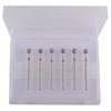 MZCMSL 6pcs Pro Diamond Ball Bits,Cuticle Drill Bit Set for Russian Manicure,3/32 Shank efile Bit (φ5.0mm)