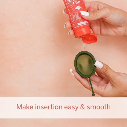 Pixie Menstrual Cup Lube - Make it Easy to Insert Your Period Cups - All Natural Water Based Lubricant - Very Useful for Menstrual Disc Users (1.7 Ounces)