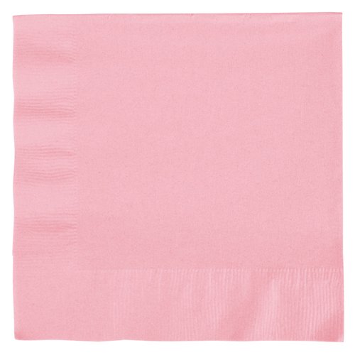 Creative Converting 240 Count Celebrations Lunch Paper Napkins, Classic Pink