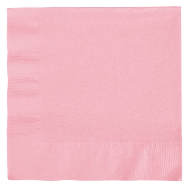 Creative Converting 240 Count Celebrations Lunch Paper Napkins, Classic Pink